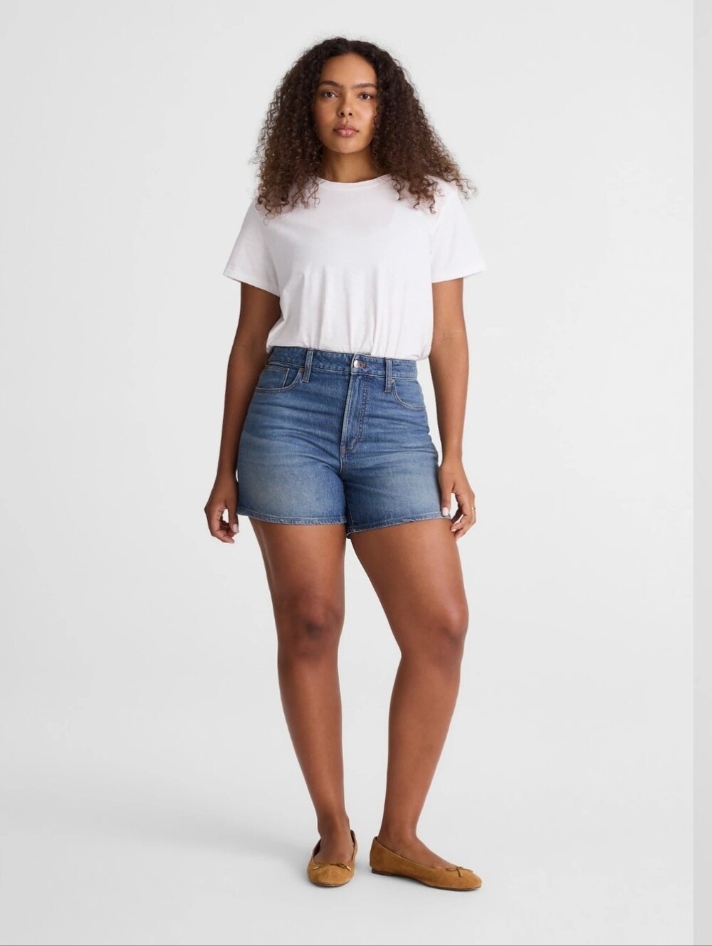 Madewell The Curvy Perfect Vintage Mid-Length Jean Short Size 26 Color Irmo Wash